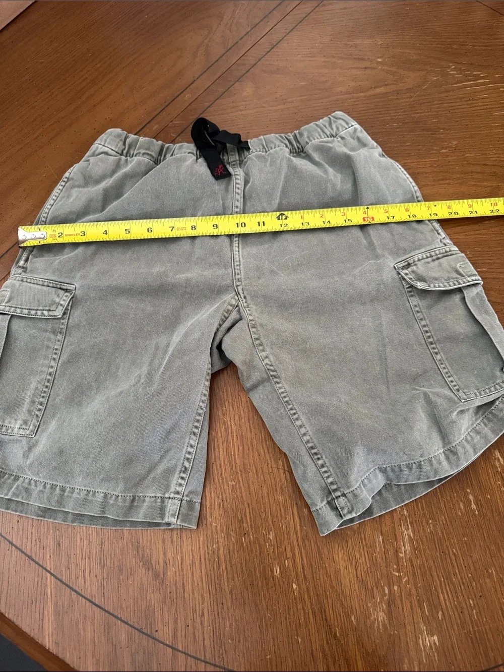 VTG Gramicci Belted Shorts Climbing Military Olive Green Hiking Unisex Large EUC